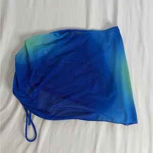 SHEIN Blue and Green Gradient Swim Coverup